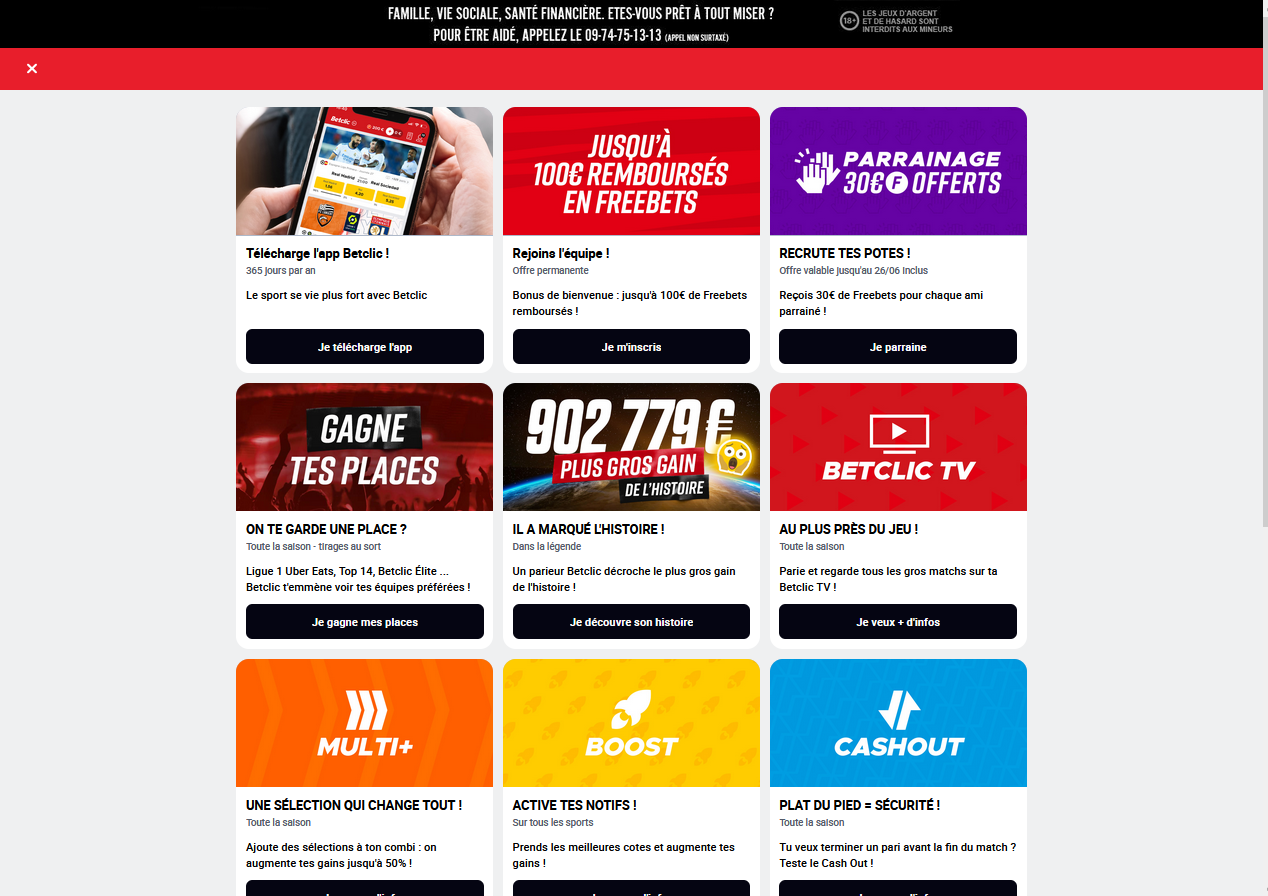 Code promo Betclic 2025 : bonus de bienvenue - guide d’activation