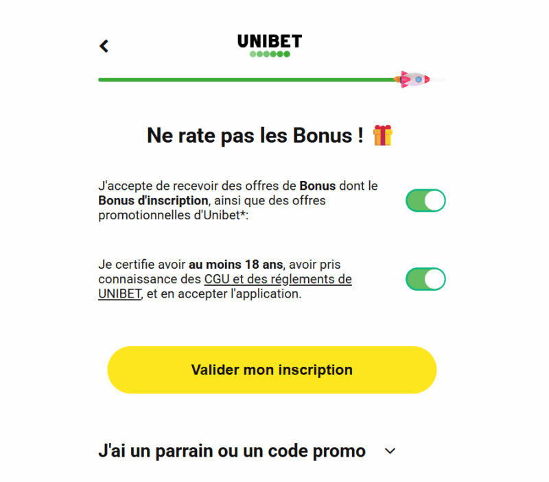 Code promo Unibet 2025 : bonus de bienvenue - guide d’activation